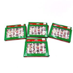 Vintage New Design Set of 24 Mini Trims Polystone Christmas Ornaments 4 Packs‎